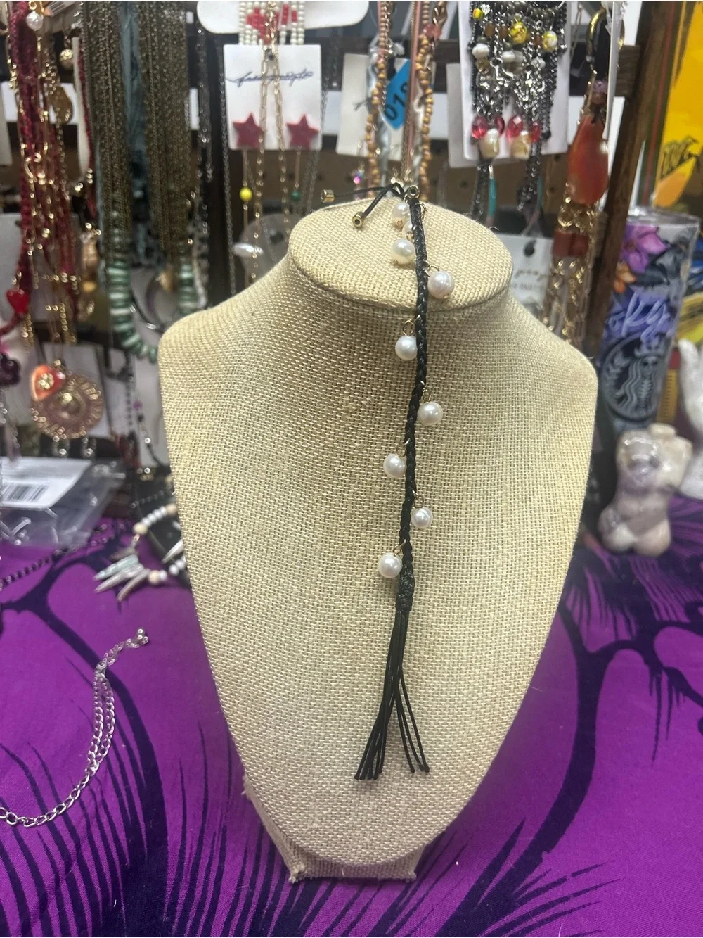 NWOT Anthropologie Boho Pearl Bag Charm